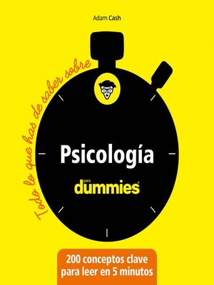 cover image of Psicología para dummies